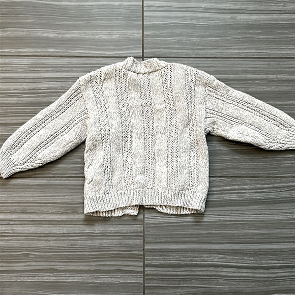 2T cat&Jack sparkly cable knit open cardigan sweater - Picture 7 of 7